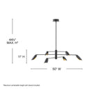Fredrick Ramond Bowery Large Adjustable Convertible Multi Tier Chandelier Alternative Image 1