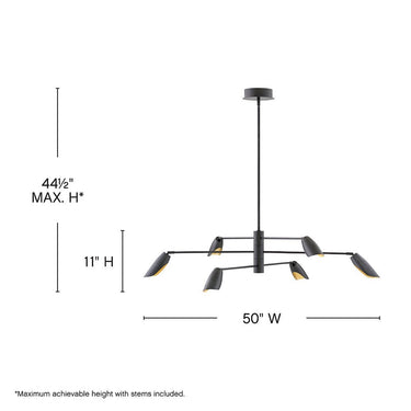 Fredrick Ramond Bowery Large Adjustable Convertible Multi Tier Chandelier Alternative Image 1