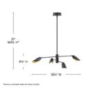 Fredrick Ramond Bowery Large Adjustable Convertible Single Tier Chandelier Alternative Image 1
