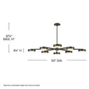 Fredrick Ramond Cava Large Convertible Semi-Flush Mount Alternative Image 2