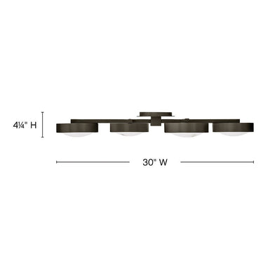 Fredrick Ramond Cava Large Flush Mount in Black Oxide Finish Alternative Image 1