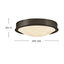 Fredrick Ramond Cava Small Flush Mount Alternative Image 1