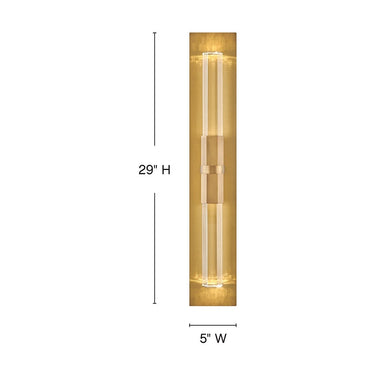 Fredrick Ramond Cecily Large Two Light LED Sconce in Heritage Brass Finish Alternative Image 1