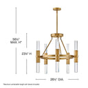 Fredrick Ramond Cecily Medium Single Tier Chandelier Alternative Image 1