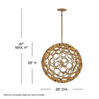 Fredrick Ramond Centric Medium Orb Chandelier Alternative Image 1