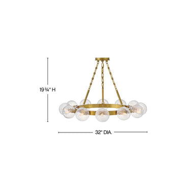 Fredrick Ramond Coco Medium Single Tier Chandelier Alternative Image 1