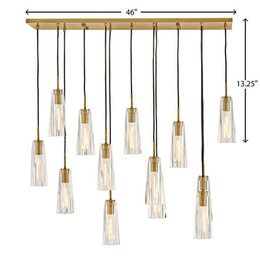 Fredrick Ramond Cosette Medium Thirteen Light Linear Pendant Alternative Image 10