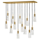 Fredrick Ramond Cosette Medium Thirteen Light Linear Pendant Alternative Image 12