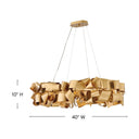 Fredrick Ramond Delfina Large Six Light Linear Chandelier Alternative Image 1