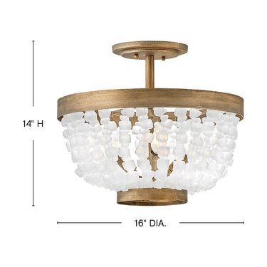 Fredrick Ramond Dune Medium Semi-flush Mount Alternative Image 1