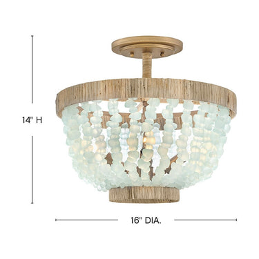 Fredrick Ramond Dune Medium Semi-flush Mount Alternative Image 9