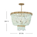 Fredrick Ramond Dune Medium Single Tier Chandelier Alternative Image 6
