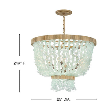 Fredrick Ramond Dune Medium Single Tier Chandelier Alternative Image 6