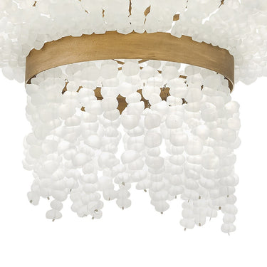 Fredrick Ramond Dune Medium Single Tier Chandelier in Burnished Gold Finish Alternative Image 6