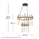 Fredrick Ramond Echo Medium LED Multi Tier Chandelier Alternative Image 1