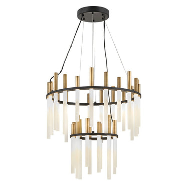 Fredrick Ramond Echo Medium LED Multi Tier Chandelier 