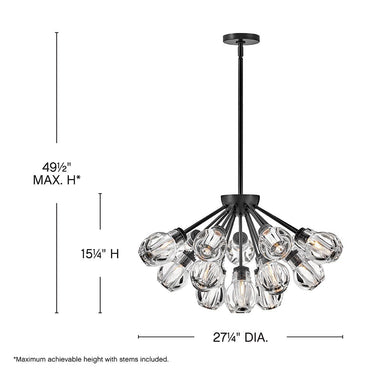 Fredrick Ramond Elise Medium Convertible Chandelier Alternative Image 1