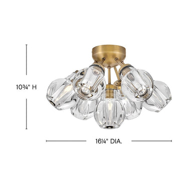 Fredrick Ramond Elise Medium Semi-Flush Mount Alternative Image 4