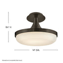 Fredrick Ramond Elsa Medium LED Convertible Pendant Alternative Image 2