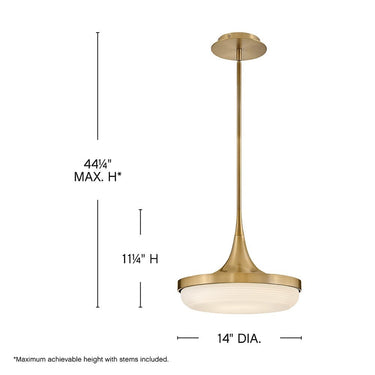 Fredrick Ramond Elsa Medium LED Convertible Pendant Alternative Image 7