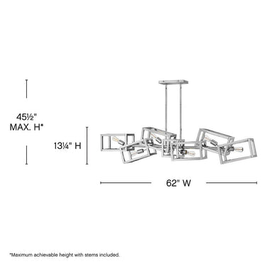 Fredrick Ramond Ensemble Large Six Light Linear Pendant Alternative Image 1