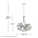 Fredrick Ramond Ensemble Medium Single Tier Chandelier Alternative Image 1