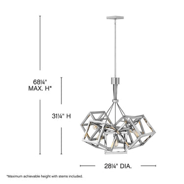 Fredrick Ramond Ensemble Medium Single Tier Chandelier Alternative Image 1