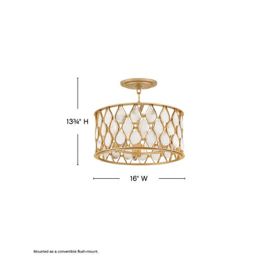 Fredrick Ramond Estie Medium Convertible Semi-Flush Mount Alternative Image 2