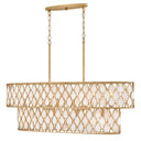Fredrick Ramond Estie Medium Ten Light Linear Pendant 