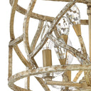 Fredrick Ramond Eve Medium Convertible Flush Mount in Champagne Gold Finish Alternative Image 4