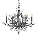 Fredrick Ramond Eve Medium Single Tier Chandelier in Brushed Graphite Finish Alternative Image 2