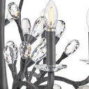 Fredrick Ramond Eve Medium Single Tier Chandelier in Brushed Graphite Finish Alternative Image 6