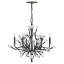 Fredrick Ramond Eve Medium Single Tier Chandelier in Brushed Graphite Finish 