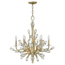 Fredrick Ramond Eve Medium Single Tier Chandelier in Champagne Gold Finish 