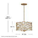 Fredrick Ramond Farrah Large Convertible Drum Pendant Alternative Image 1