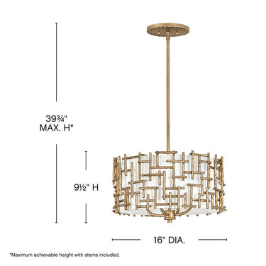 Fredrick Ramond Farrah Large Convertible Drum Pendant Alternative Image 1