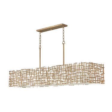 Fredrick Ramond Farrah Large Ten Light Linear Pendant 