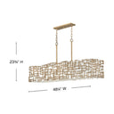 Fredrick Ramond Farrah Medium Eight Light Linear Pendant Alternative Image 1