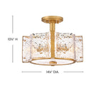 Fredrick Ramond Florian Medium Semi-Flush Mount - FR41601 Alternative Image 1