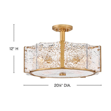 Fredrick Ramond Florian Medium Semi-Flush Mount - FR41603 Alternative Image 1