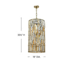Fredrick Ramond Gemma Large Two Tier Drum Chandelier Alternative Image 1