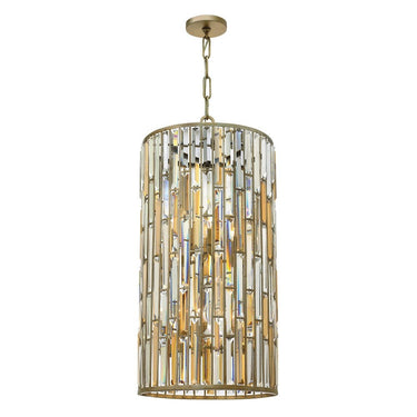 Fredrick Ramond Gemma Large Two Tier Drum Chandelier 