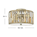 Fredrick Ramond Gemma Medium Flush Mount Alternative Image 1