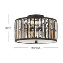 Fredrick Ramond Gemma Medium Flush Mount Alternative Image 5