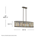 Fredrick Ramond Gemma Medium Six Light Linear Pendant Alternative Image 1