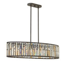 Fredrick Ramond Gemma Medium Six Light Linear Pendant 