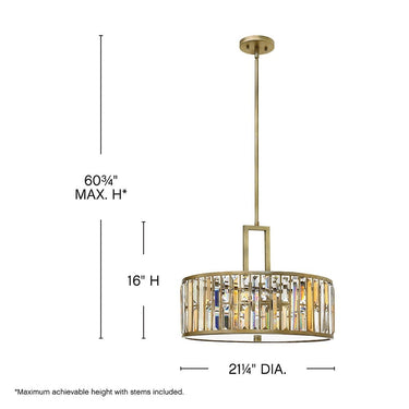 Fredrick Ramond Gemma Small Drum Chandelier Alternative Image 1