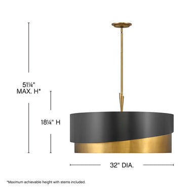 Fredrick Ramond Gigi Medium Drum Chandelier Alternative Image 1
