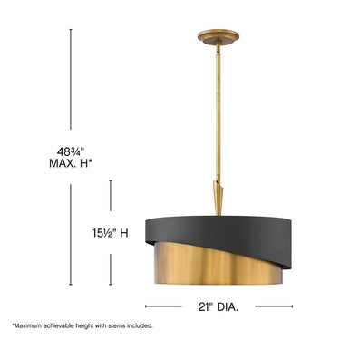 Fredrick Ramond Gigi Small Convertible Drum Chandelier Alternative Image 1