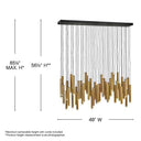 Fredrick Ramond Harmony LED Medium Adjustable Linear Pendant Alternative Image 6